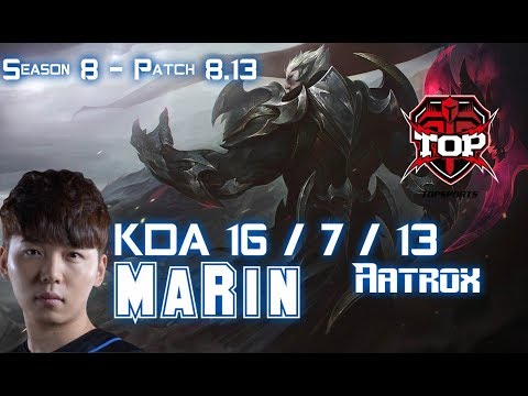 TOP MaRin DARIUS vs CAMILLE Top - Patch 8.13 KR Ranked