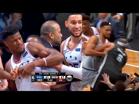 Jared Dudley wanna fight entire Sixers team | Nets vs Sixers - Game 4