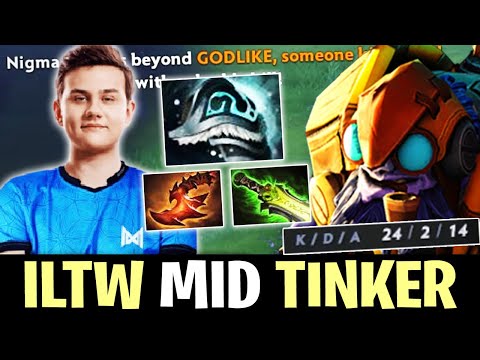 Nigma ILTW Mid Tinker - 24kills Amazing Fast Skill Show Dota 2