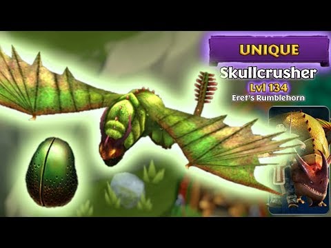Skullcrusher (Eret's Rumblehorn) Max Level 134 Titan Mode | Dragons: Rise of Berk