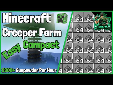 Insane Creeper Farm: 2300+ P/H Gunpowder!