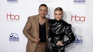 Ashlee Simpson with Evan Ross 2019 &#39;Hollywood Beauty Awards&#39; Red Carpet