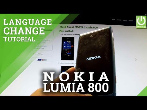 Languages Settings in NOKIA Lumia 800 - How to Change Language
