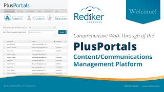 Comprehensive Walk-Through of the PlusPortals Content/Communications Platform for K-12 Schools
