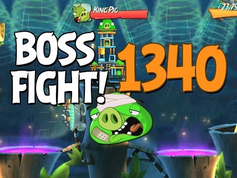 Angry Birds 2 Boss Fight 192! King Pig Level 1340 Walkthrough - iOS, Android