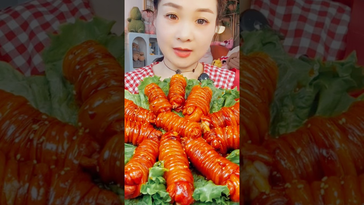 Sweet and spicy pork intestines #porkchilly #eating #mukbang #asmr #food #food