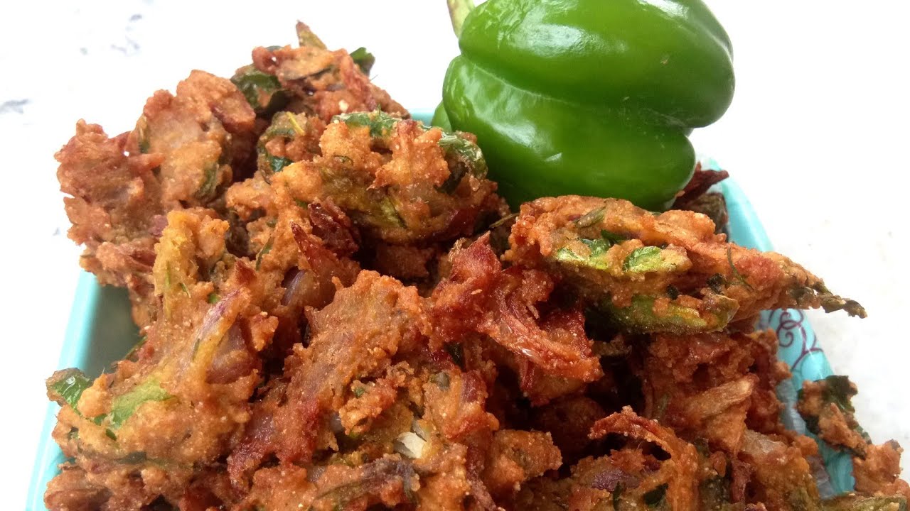Capsicum Pakoda/క్యాప్సికమ్ పకోడ/Shimla Mirchi Pakora/Capsicum Onion Pakodi Recipe/Bell Pepper Snack