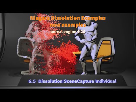 Unreal Engine 4.26 Niagara Dissolution Examples | Marketplace | Update