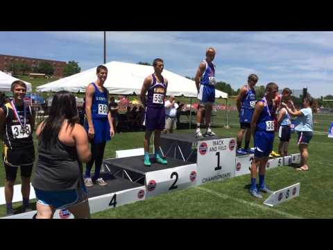 Blake Hackman places sixth in the 2014 Class 1 boys triple