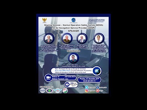 Webinar Normal Operation Safety Survey (NOSS) for Air Navigation Service Provider (ANSP)