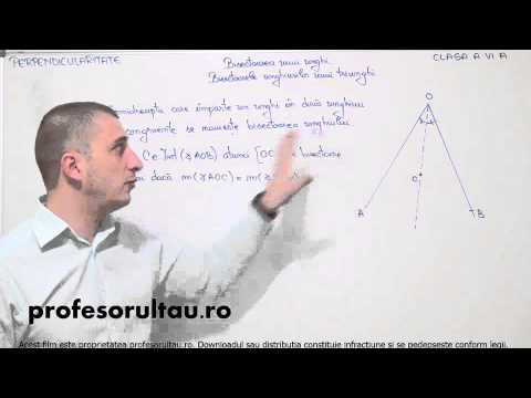 bisectoarea unghiului defintie exemple - profesorultau.ro