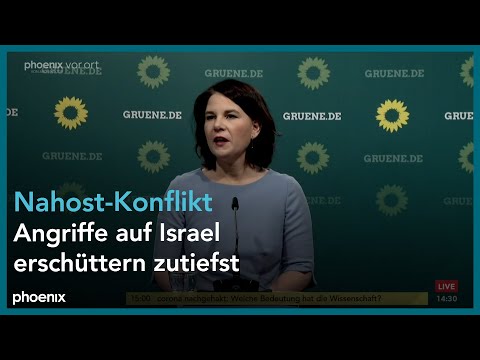 Pressekonferenz mit Annalena Baerbock nach digitalen Beratungen des Bundesvorstands am 17.05.21