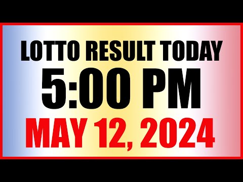 Lotto Result Today 5pm May 12, 2024 Swertres Ez2 Pcso