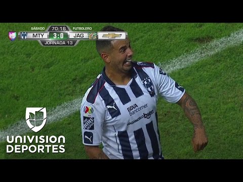 Doblete de Cardona y Monterrey ya golea a Chiapas
