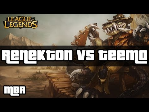 Outback Renekton Vs Teemo - Top Lane - Season 6 - League Of Legends - HD