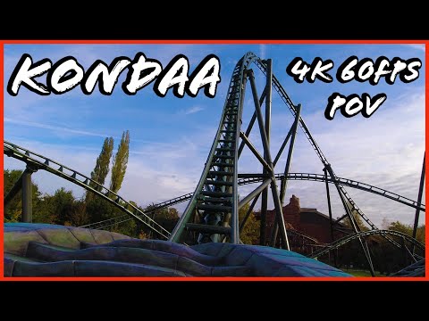 Kondaa Front Seat  POV 4K 60FPS  The Tallest and Fastest Roller Coaster in Benelux - Walibi Belgium