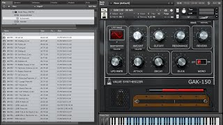 Video thumbnail for GAK150 Valve Synth for Kontakt - Overview by AudioThing