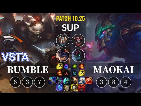 HLE Vsta Rumble vs Maokai Sup - KR Patch 10.25