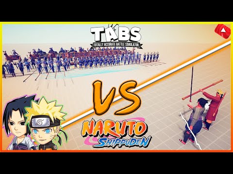 NARUTO AND SASUKE VS 100X UNITS FROM EACH FACTION // TABS Totally Accurate Battle Simulator