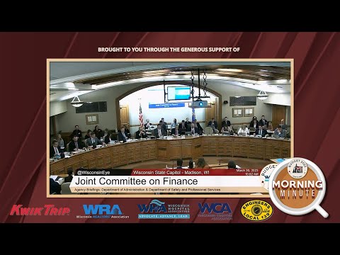 WisEye Morning Minute: Budget 2023 - JFC Agency Briefings with DOA and DSPS