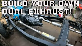 Building custom dual exhaust:  1980 Dodge W200 Restoration