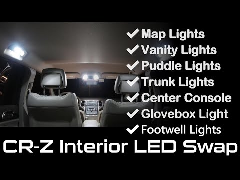 Accessing and Replacing ALL Interior Lights on a Honda CR-Z