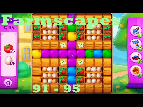 Farmscapes Level 91 - 95 HD Gameplay Walkthrough |  3 - match game | android | ios | pc | app