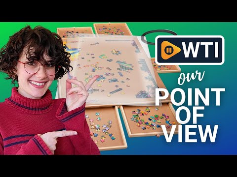 1500 Piece Rotating Wooden Jigsaw Puzzle Table - 6 Drawers - WTI product video review