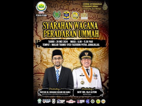 (LIVE) 29-05-2024 Prof. Dr. Rozaimi Ramle - Syarahan Wacana Peradaban Ummah
