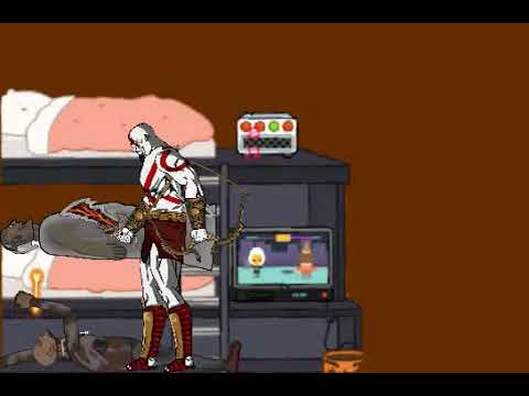 granny,grandpa vs kratos