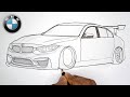 BMW M3 F80 Car Drawing How To Draw BMW