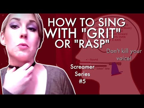"How To Sing with 'Grit' or 'Rasp' " - VoiceHacks by Mary Z - Screamer Series #5