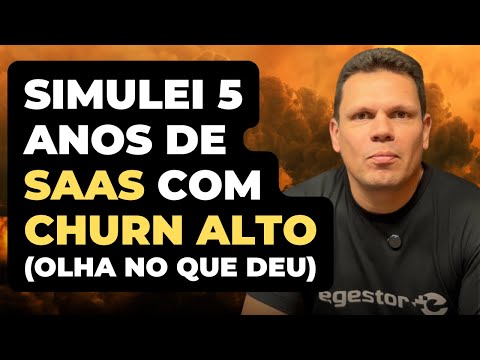Simulação de 5 anos: Como o Churn pode destruir o crescimento do seu SaaS