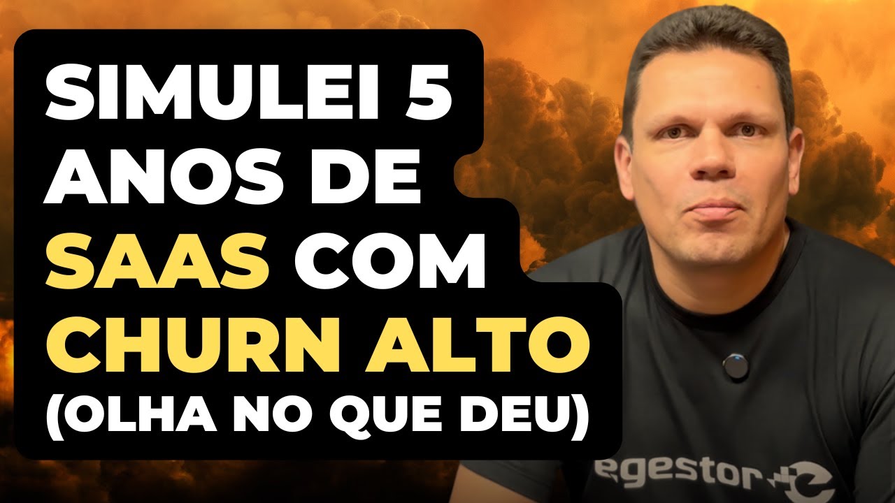 Simulação de 5 anos: Como o Churn pode destruir o crescimento do seu SaaS