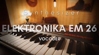 Video thumbnail for ELEKTRONIKA EM-26 RAREST VINTAGE SOVIET USSR ANALOG VOCODER SYNTHESIZER by GLvintageSHOP