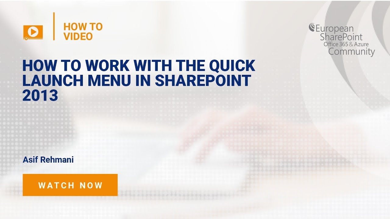 How To Customize The Quick Launch Menu In SharePoint 2016