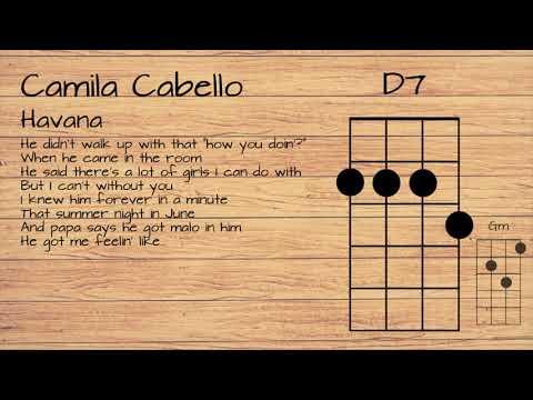 Camila Cabello - Havana UKULELE TUTORIAL W/ LYRICS