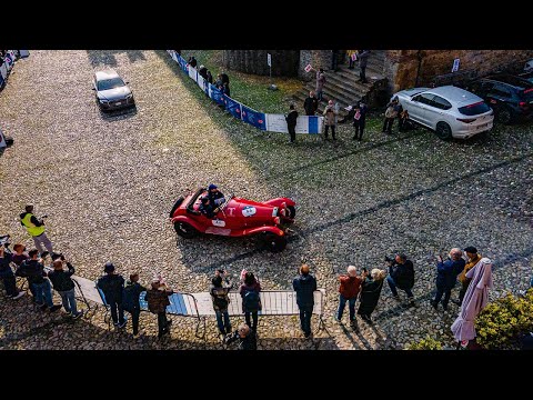 La 1000 Miglia 2020 al passaggio di Castell'Arquato
