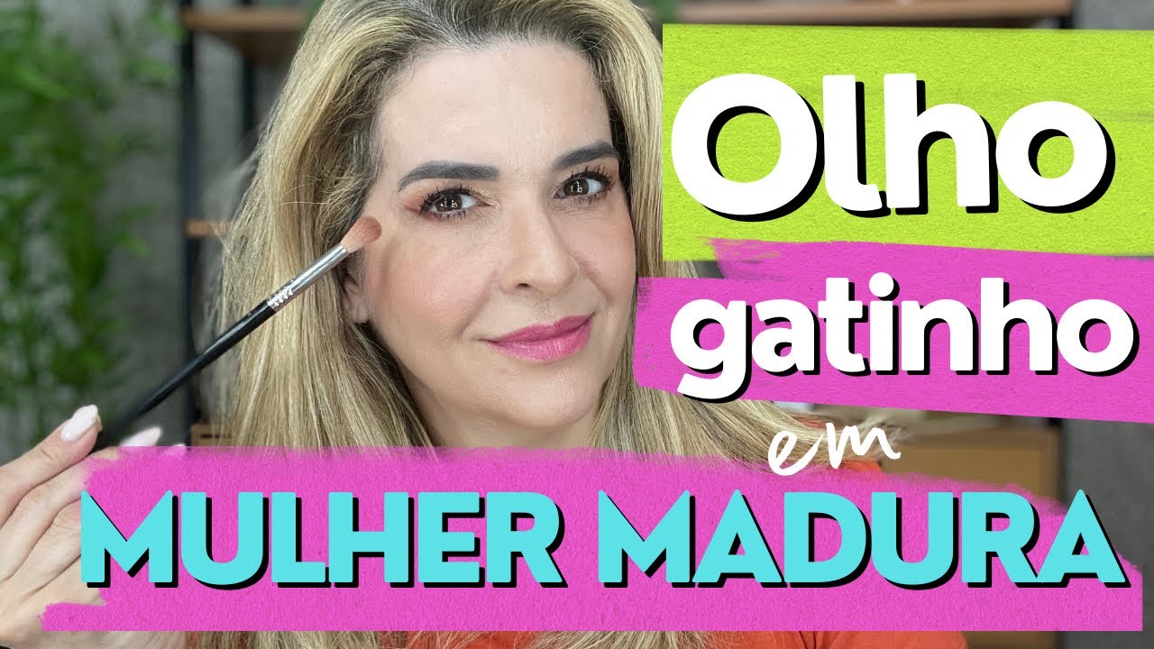 Olho gatinho em mulher madura
