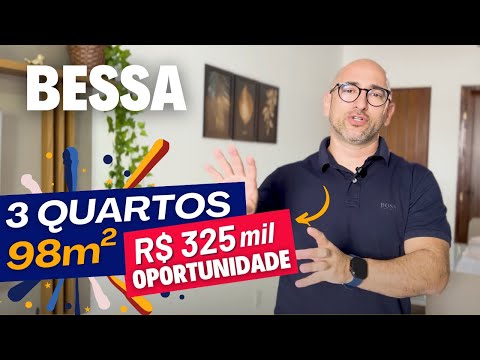 Apartamento AMPLO no BESSA 3 quartos 98m2 R$ 325 MIL