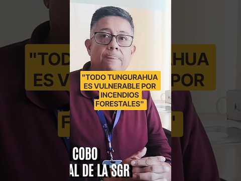 🚒 🔥 "TODO TUNGURAHUA ES VULNERABLE POR INCENDIOS FORESTALES", HÉCTOR COBO DE LA SGR. #laregiónnews
