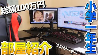 【部屋紹介】小学生プロゲーマーによる部屋紹介【デスク紹介】【総額100万円】