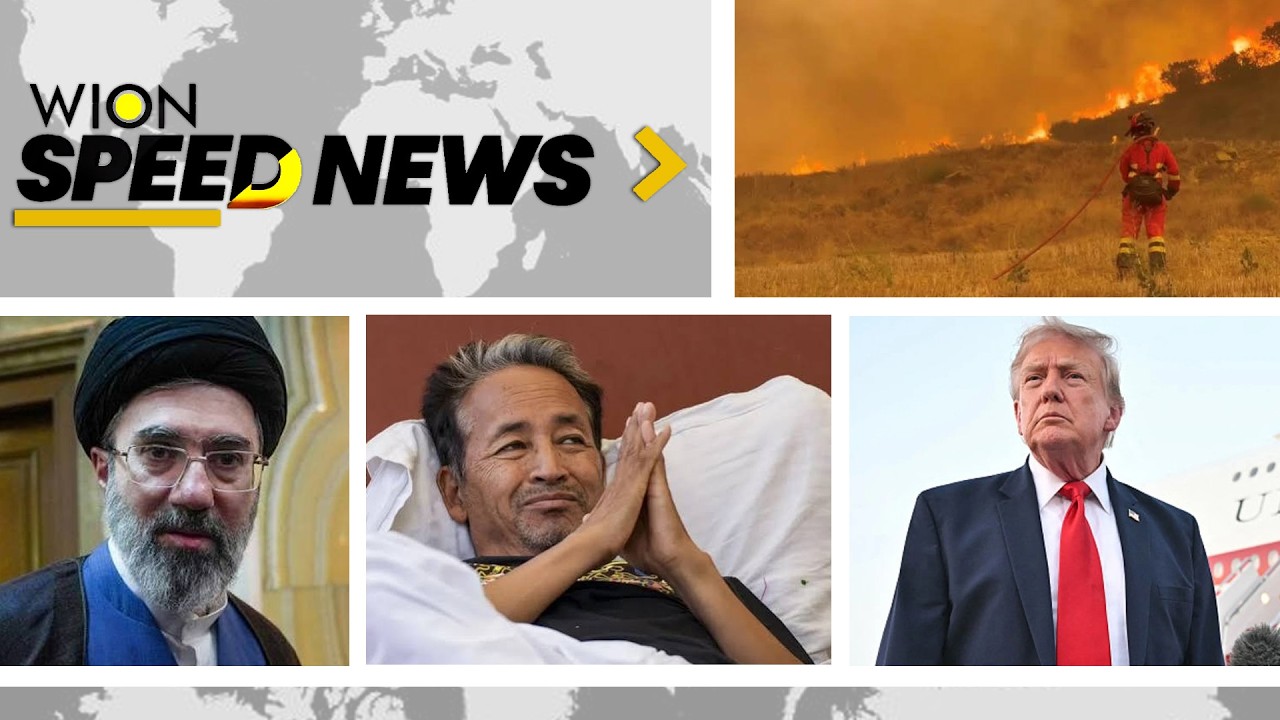 US Strikes Iran Again | Sonam Wangchuk Ends Fast | Spain Wildfires | China Satellite | Speed News