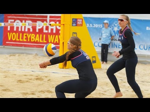 Ukolova/Birlova (RUS) vs Sulima/Udovenko (UKR) - CEV Continental Cup Full Match 01.05.2015