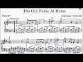 Children's Piano Pieces No.120 Foster The Old Folks at Home (P.195) Sheet Music