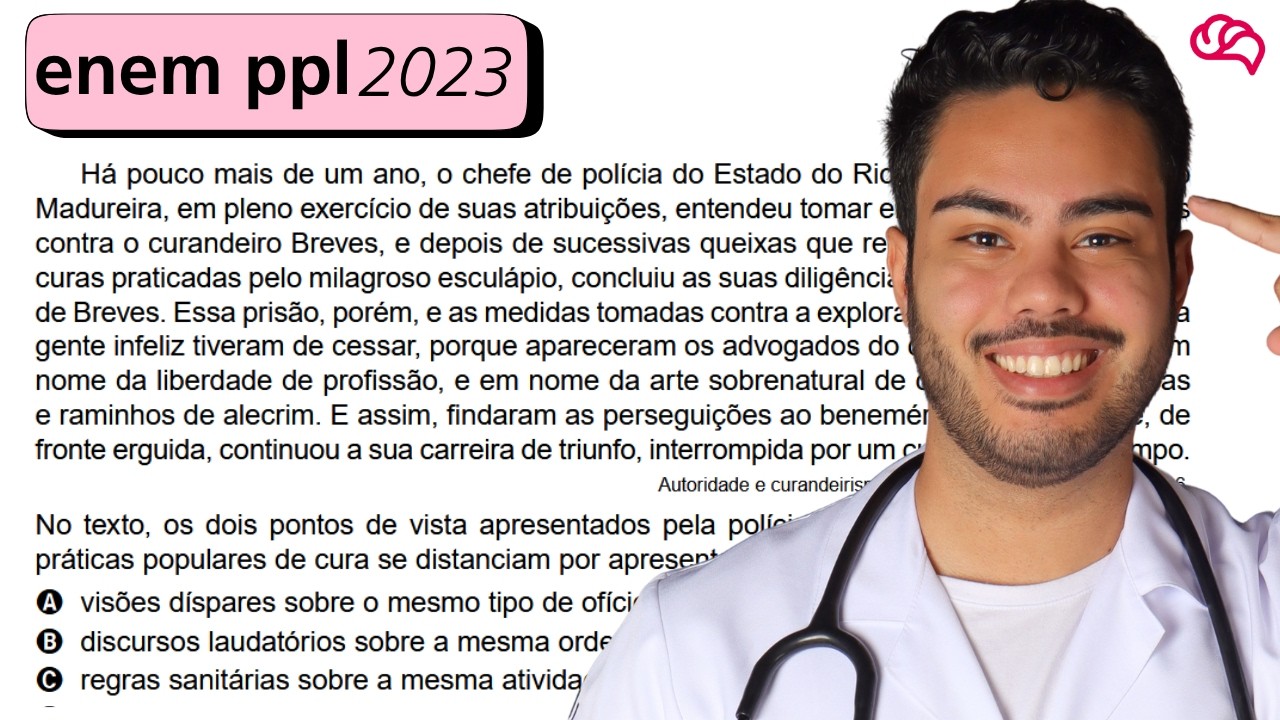 Resolução em Vídeo — Questão 85 ENEM 2023 PPL