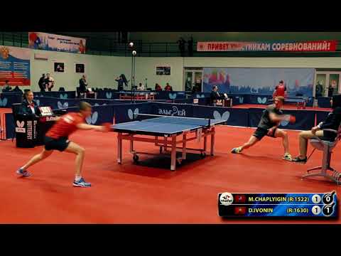 3.CHAPLYGIN - IVONIN RUSSIAN Championship table tennis настольный теннис
