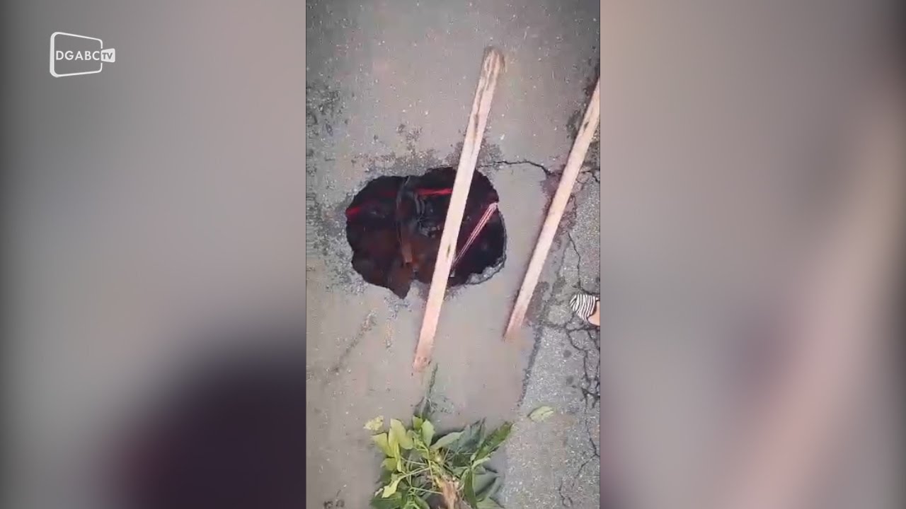 SOS Bairros: Cratera na Vila Bastos atrapalha moradores