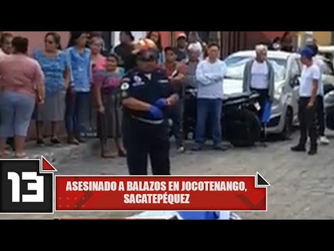 Asesinado a balazos en Jocotenango, Sacatepéquez