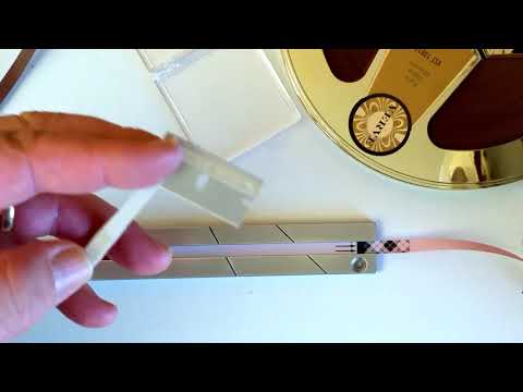 A Perfect Splice In Less Than a Minute - EDITall Splicing Block, Scotch leader for reel to reel tape
